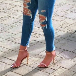 Rose gold Aldo heels